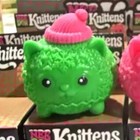 Nee Doh Knittens Squish Knitted Texture Squeeze Toy Green Color