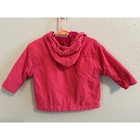 Unique Vintage Baby Oshkosh Bgosh Pink Gingham Hooded Quilted Jacket Floral 12m