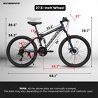 27 5inch Full Suspension Mountain Bike 21 Speed Mechanical Disc Brakes Men Women
