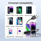 3 Pack Iphone Charger 10 Ft Apple Mfi Certified Fast Charging Lightning Cable   
