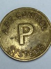 Uk  A p t  Control Systems P Parking Token 25mm 6g Brass   cb1
