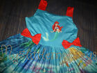 New Boutique Ariel Little Mermaid Girls Sleeveless Twirl Dress