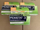 Exp 2027  3 Pk Monistat 3 Combo Day Yeast Infection Pre Filled Cream Applicators