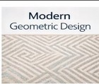4x5 Ft Area Rug Modern Geometric Carpet Non-slip Washable Soft Floor Mat For