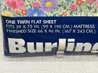 Vtg Burlington Calico Garden Twin Size Flat  Sheet New Pretty Floral