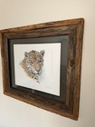 Vintage Charles Frace Jaguar Signed Framed Landscape Realism Art 