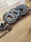 Vintage Wardway No  51 Cast Iron Hand Crank Meat Grinder Sausage Maker W  Plates