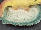 Vintage Florida Silver Springs Alligator Souvenir Ashtray Japan As Is 
