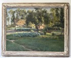 Charles Heberer Painting Antique 19th Century Listed Famous Impressionist Large