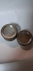 Mid Century Set Crest Silver Co  Sterling Silver Coasters