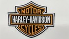 Harley-davidson Hd Bar   Shield Patch Iron On Orange Black Embroidered 4x5 Inch
