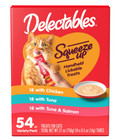  2 Pack  Hartz Delectables Squeeze Up Lickable Wet Cat Treat  0 5oz  54 Count 