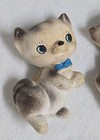 Vintage Cats Ceramic Refrigerator Magnets Pottery 3d Playful Kitties Super Cute