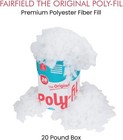 Fairfield The Original Poly-fil  Premium Polyester Fiber Fill  Soft Pillow Stuff