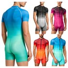 Us Mens Bathing Suit Outfit One-piece Swimming Lesson Bodysuit Tankini Swimwear