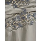 Light Blue Sequin Lace Formal Gown Chiffon Mother Of The Bride Maxi Dress Nwt