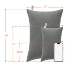 Ntbay High Quality Microfiber Toddler Pillow 2 Pack 13  X 18  9 Colors