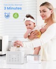 Double Bottle Warmer  11-in-1 Quick Baby Bottle Warmer With Timer For 2 Bottles