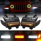 Led Fender Turn Signal Lights Drl For Jeep Wrangler Jl Gladiator Rubicon 2018-25