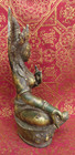 Antique Old Master Quality Handmade Bronze Tibetan Green Tara  Rupa  Nepal