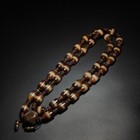 Tibetan Old Agate 1 Line Dzi Beads Amulet Bracelet Ethnic Jewelry Prayer 12  8mm