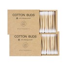 Bamboo Cotton Swabs With Wooden Sticks  Bamboo Cotton Buds For Ears   400 Count