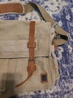 Sechunk Vintage Military Leather Canvas 13    Laptop Bag Messenger Bags 
