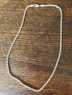 925 Sterling Silver Rope Chain Necklace 18    Italy 16g Lobster Clasp