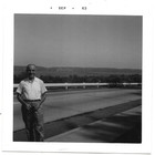 2 Vintage Photos Woman Man On Road Near Tappan Zee Bridge New York Ny 1963