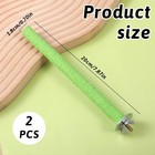 Bird Perches Cage 2 Pcs Parrot Perch Bird Cage Perch Toy Paw Grinding Stick