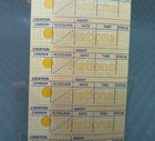 Vintage National Airlines Flight Change Reval Revel Stickers Label Sheet