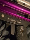Parts Or Repair Old Spyder Sonix Paintball Gun No Barrel Grip Purple  as Shown
