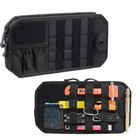 Molle Car Sun Visor Organizer Zippered Storage Pouch Sunglasses Clip Universal