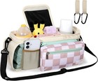 Universal Stroller Organizer With Insulated Cup Holders And Detachable Phone Bag