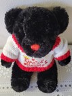 Valentine s Day King Of Hearts Black Teddy Bear Sweater Super Soft  12 