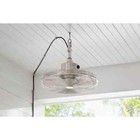 Home Decorators Calthorpe 20  Indoor outdoor Portable Brushed Nickel Ceiling Fan