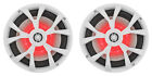  8  Rockville Rkl80mw 8  900 Watt White 2-way Marine Boat Speakers W led s