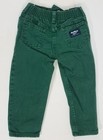 Vintage Oshkosh B   gosh Green Denim Jeans Kids 3t Made In Usa 100  Cotton Elastic