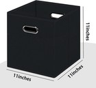 Fabric Storage Box Cubes Organizer Baskets With Dual Handles For Home Organizer