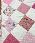 Baby Quilt Handmade Pink Patchwork Crib  40  X 40  New