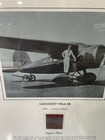 Amelia Earhart Original Fabric Piece Lockheed Vega 5b Smithsonian Framed 15 x20 