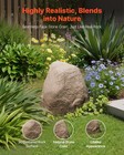 Vevor  faux  landscape  rock  cover  for  well  pump  realistic  lightweight  sand  brown  s