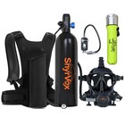 Lung Tank With Full Face Mask scuba Diving Kit For 30-35 Min Emergency Diving