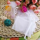 100   Sheer Drawstring Organza Bags Jewelry Pouches Wedding Party Favor Gift Bag