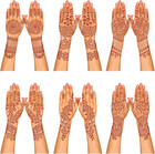 Henna Tattoo Stencil Kit  12 Sheets Temporary Tattoo Templates For Hand large