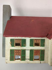 Vintage Wooden Folk Art House Handmade Primitive Lighted 5 5 X 10 X 6