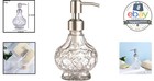 Soap Dispenser Glass Stainless Steel Pump Vintage Elegant Design