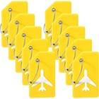 Durable Silicone Luggage Tags Vibrant Color Travel Bag Identifier Pack Of 10 New