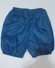 Body Wrappers Blue Trash Bag warm Up Shorts- Size 8-10 Girls Dance Gym