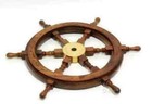 Ship s Teak Antique Maritime Nautical Wooden Ship Wheel 24 Inch Premium Quality 